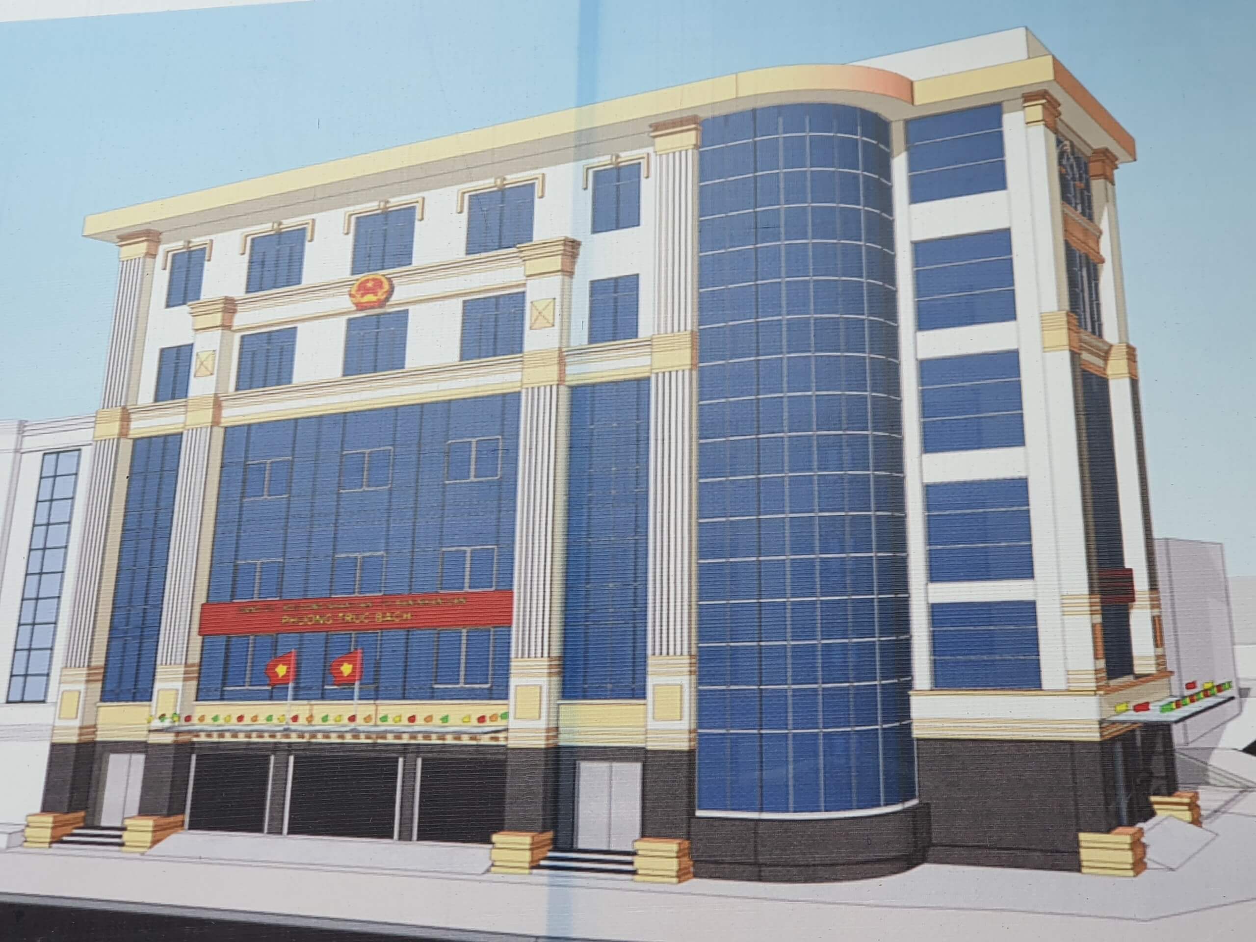Phối Cảnh UBND Trúc Bạch